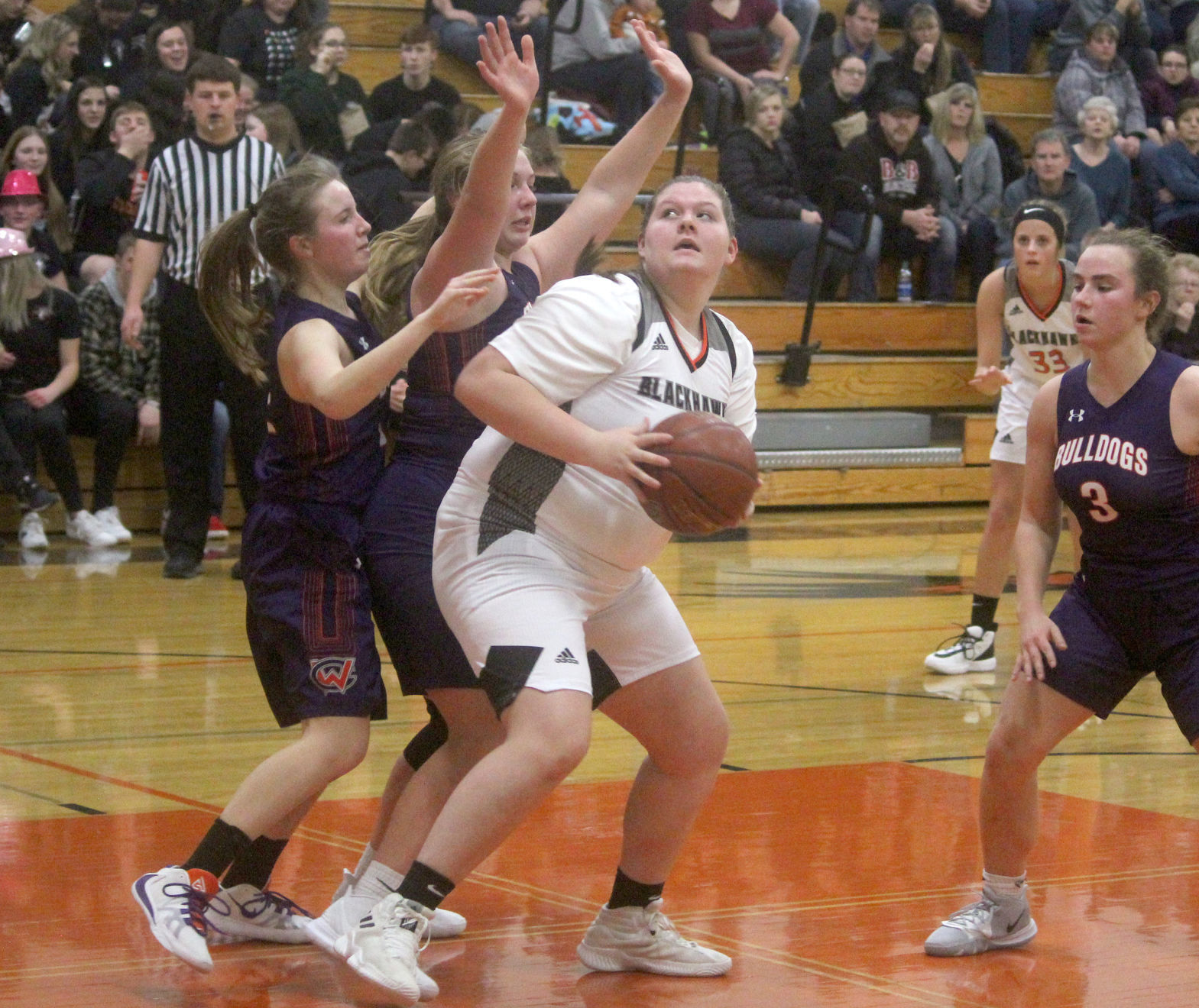 Chetek-Weyerhaeuser at Bloomer girls basketball 12-5-19